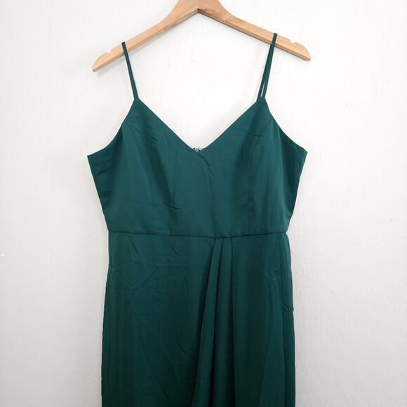 NEW Lulus Reinette Dark Green Sleeveless Midi Dress - Picture 9 of 16